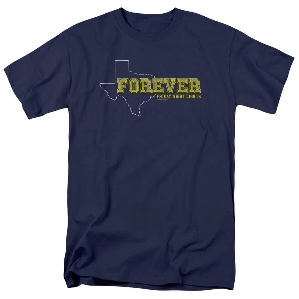 Maglietta blu navy per adulti Friday Night Lights Texas Forever