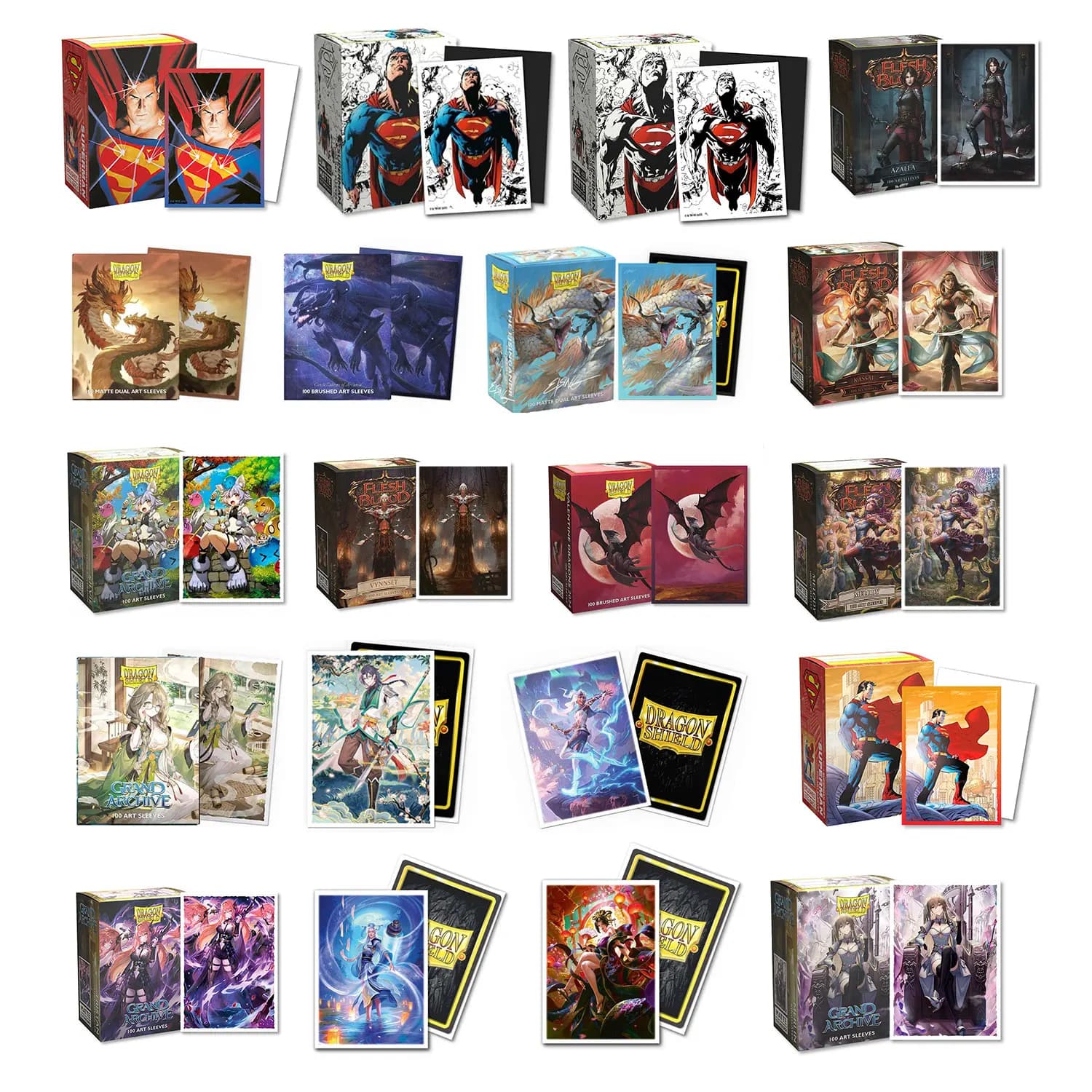 100 PZ/SCATOLA Spazzolato Arte Opaca Carte Maniche Dragon Shield Carte di Copertura Carte Protector per Magic PKM/Star Reals Giochi Da Tavolo