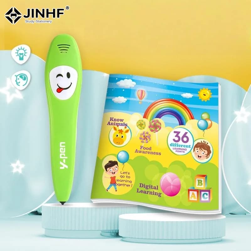 1 Set Apprendimento dell'inglese Smart Point Touch Penna parlante Macchina per l'apprendimento Libro audio vocale per bambini Giocattolo educativo
