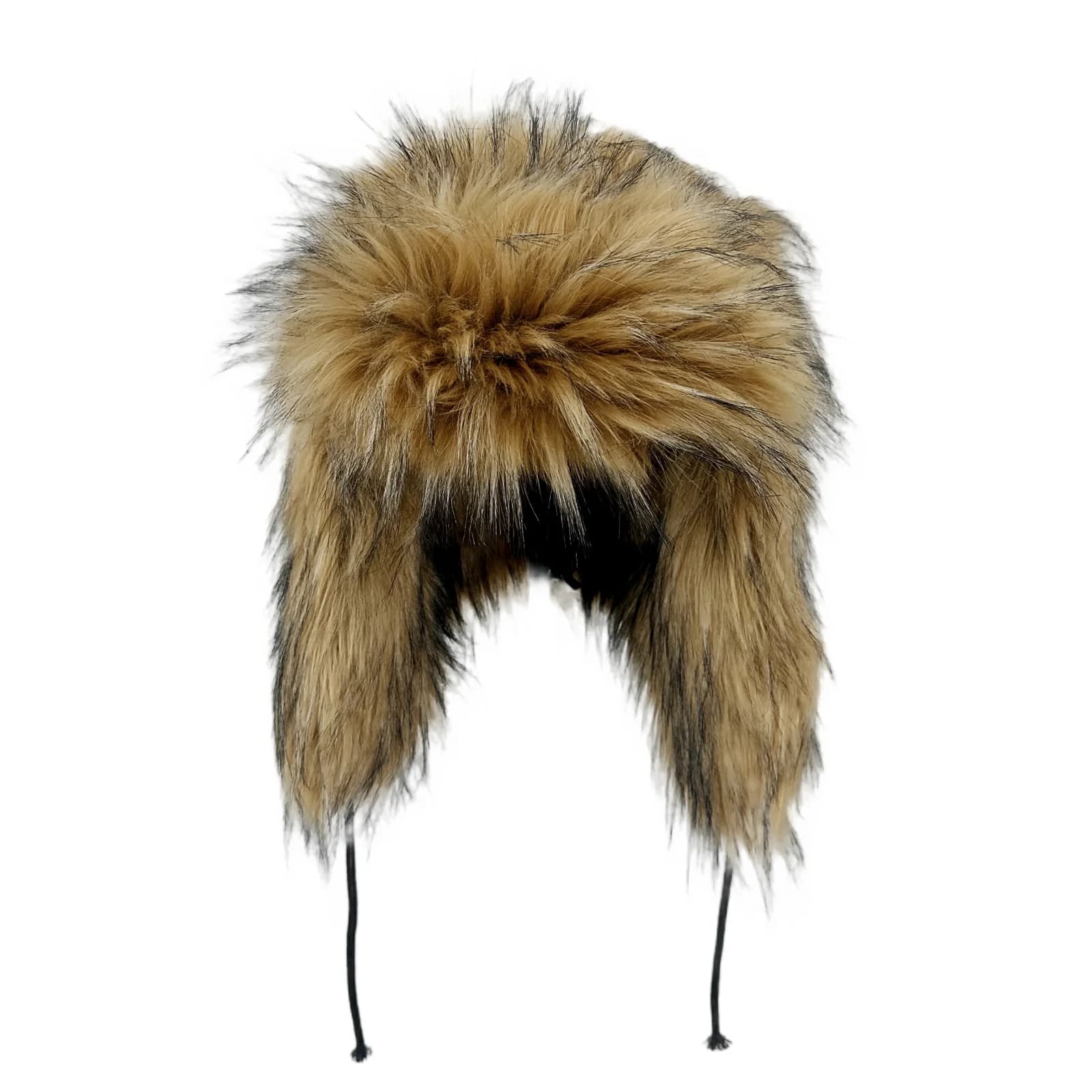 Moda soffice popolare russo femminile berretto rotondo cappelli di pelliccia sintetica cappelli invernali per le donne berretti di pelliccia di procione finto cappello bomber di volpe Faxu