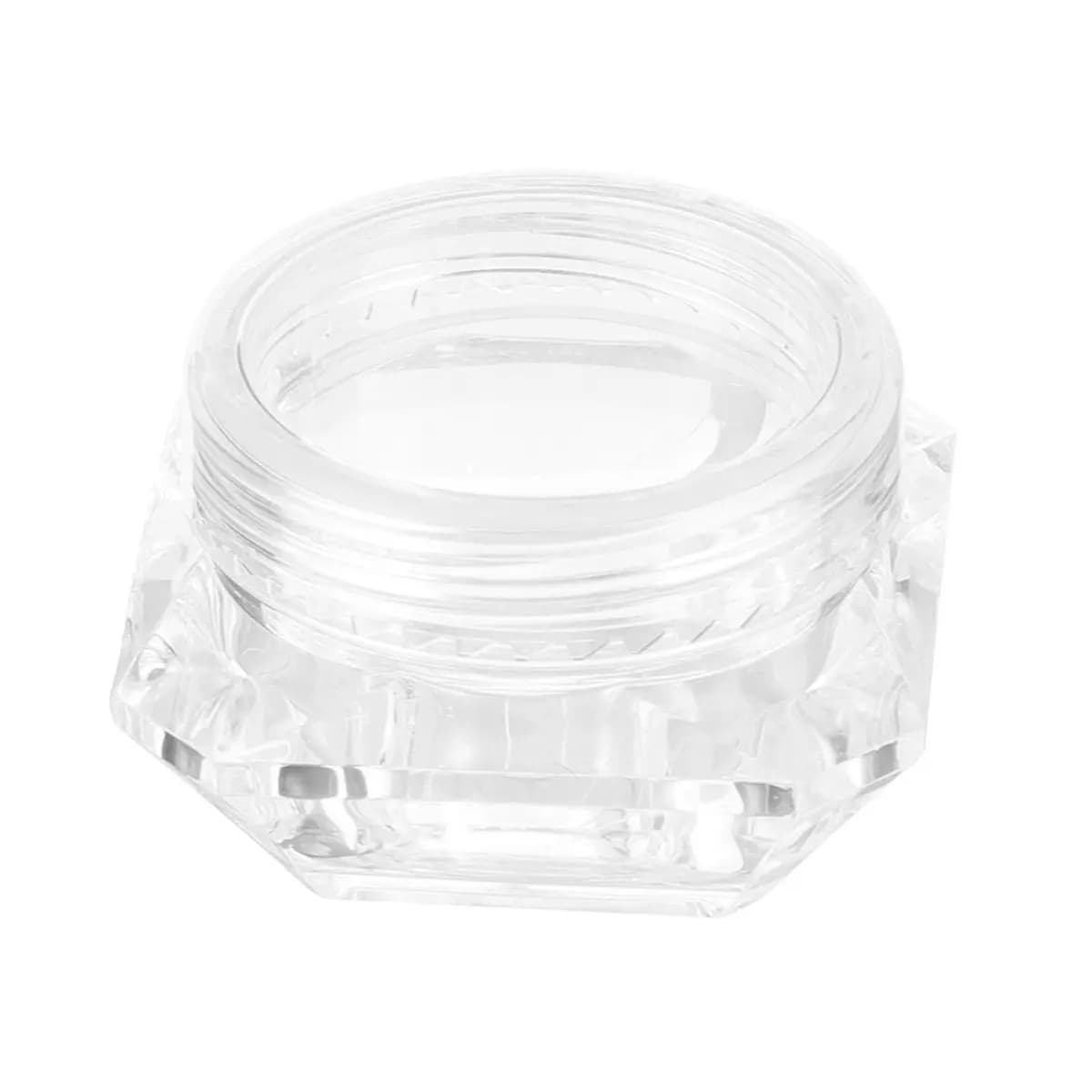 20 barattoli ricaricabili trasparenti a forma di diamante per conservare glitter sfuso, ombretto e crema