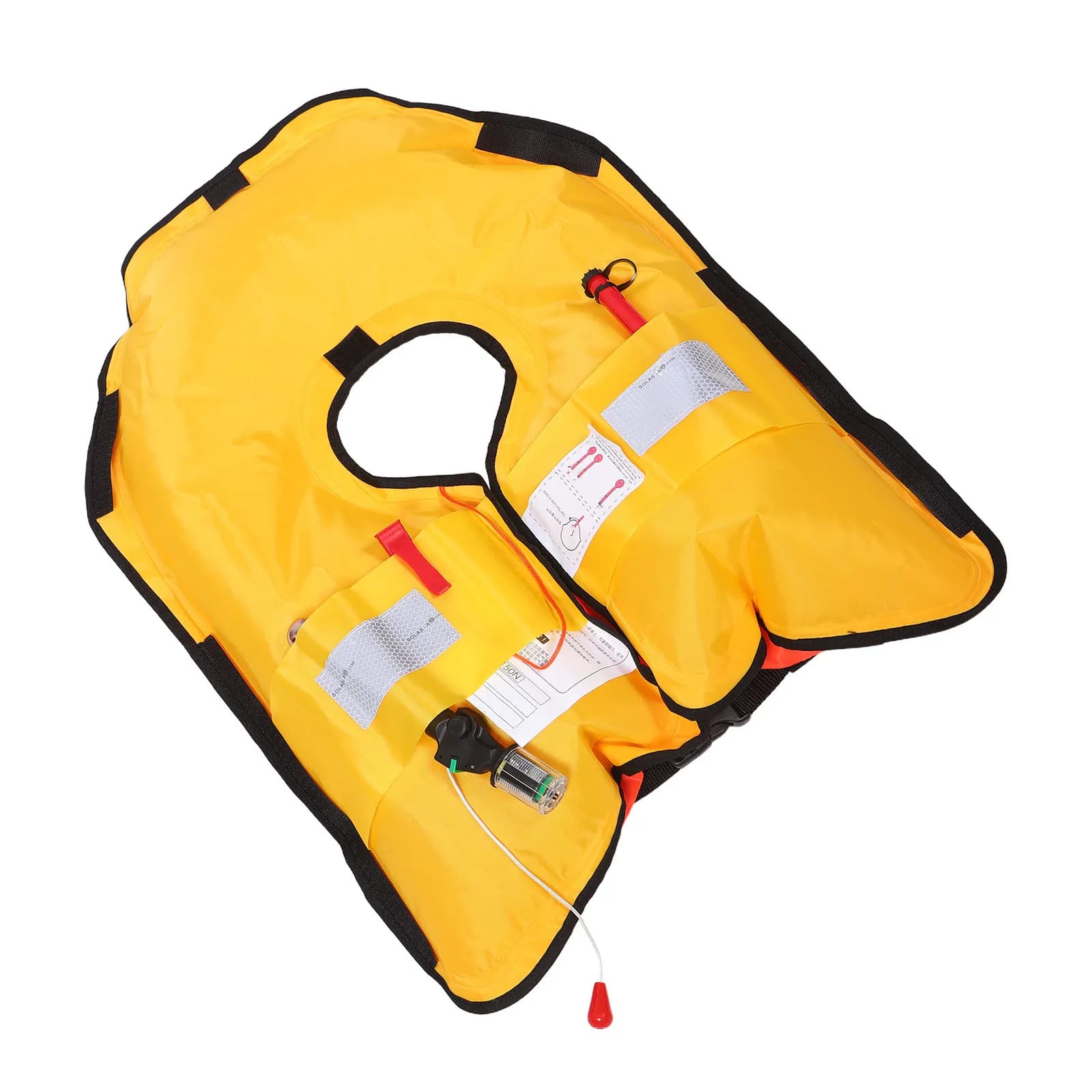 Giubbotto di Salvataggio Gonfiabile Automatico per Adulti, Gilet Portatile per Snorkeling, Kayak, Paddle Board, Immersioni con Elementi Riflettenti