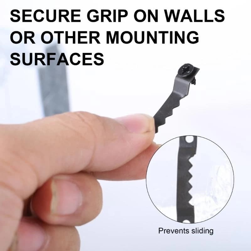60Pcs Picture Hangers with Screws Replacement Metal Picture Frames Hangers Hardware Easy to Installation LX0C