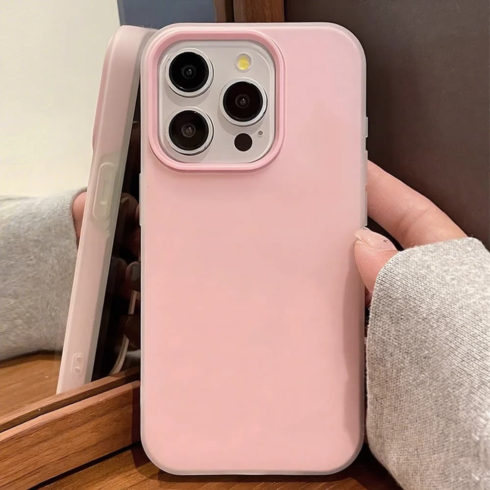 Custodia per telefono di lusso color caramella satinata opaca per iPhone 17 Pro Max 16 15 Air 11 12 13 14 Pro, cover antiurto in morbido silicone