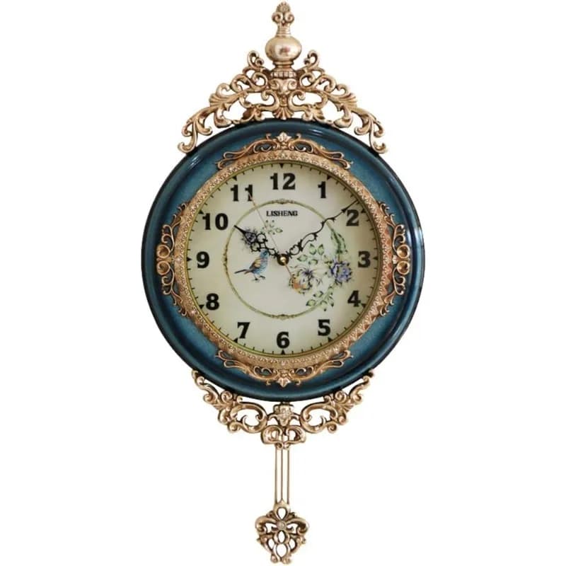 Modern wall clock for elegant, traditional, decorative, hand painted, hand made luxury ethnic decoration,