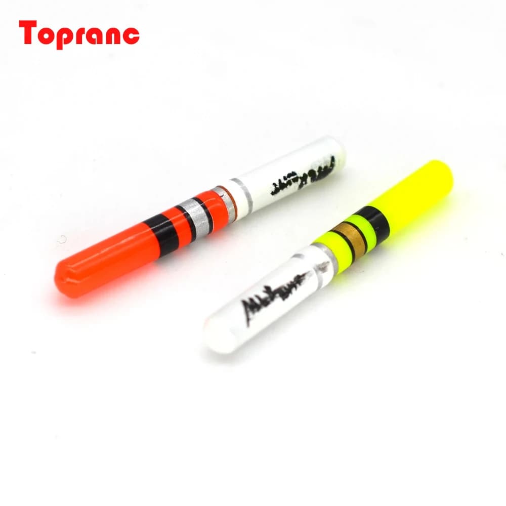 Topranc Lampada da pesca notturna con punta e allarme galleggiante Accessorio da pesca luminoso a LED intelligente