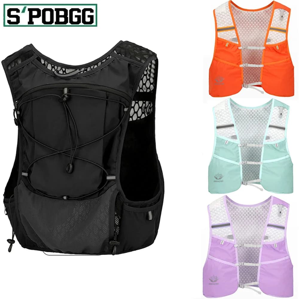 Running water vest backpack 1PC, lightweight and isolated backpack for hiking, trail running, cycling, race, marathon