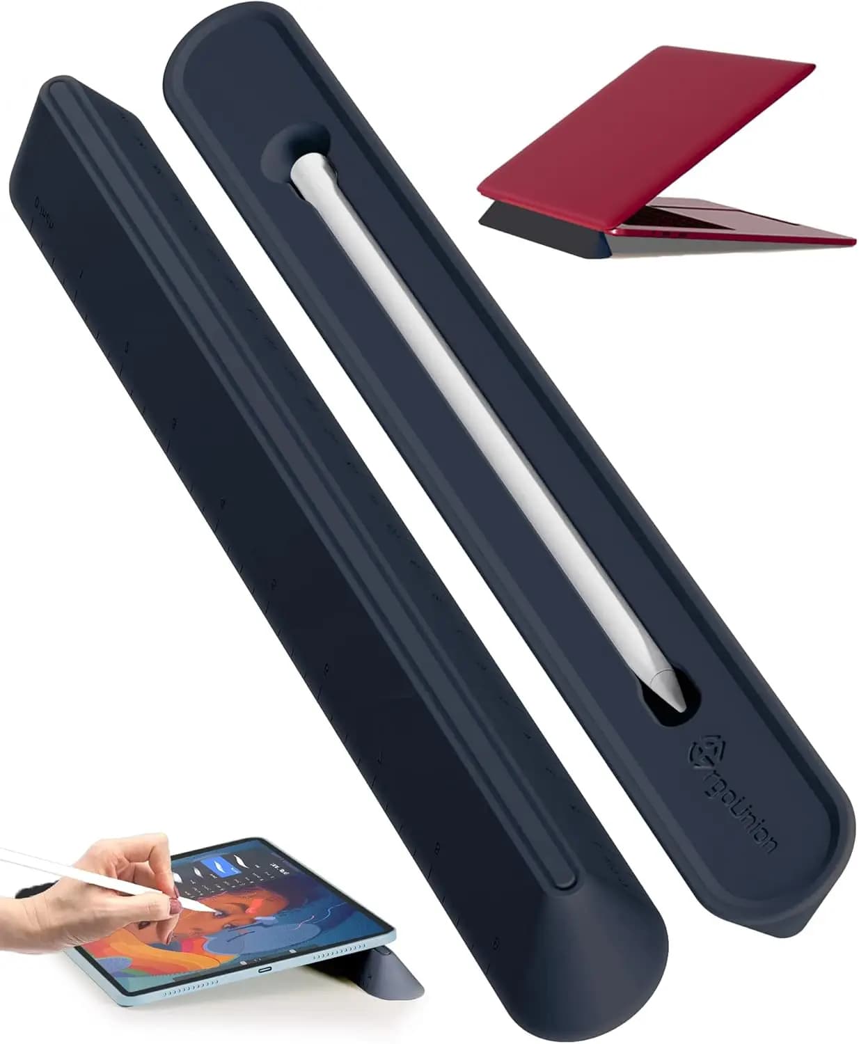 Supporto per Laptop 3-in-1 in Silicone con Angoli Ergonomici, Riser Portatile Raffreddante per Casa, Ufficio e Viaggi