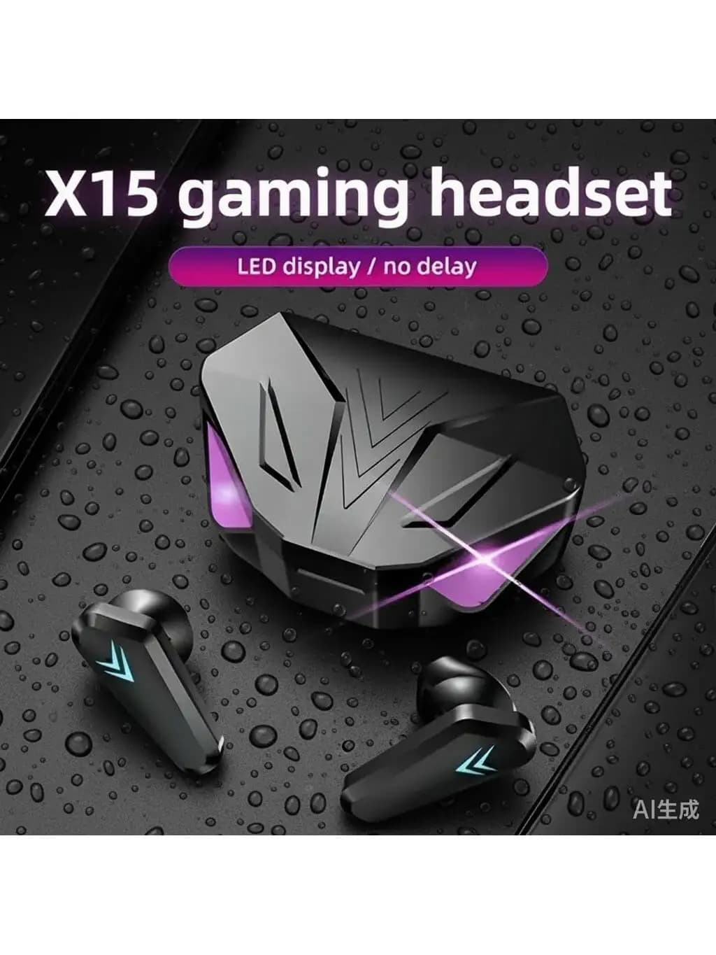 Authentic True Wireless, Mini In-Ear Headphones for Couples, Stereo Sportivo con Bassi Potenti, Call HD, Gaming, Universal for Android and iOS Phones