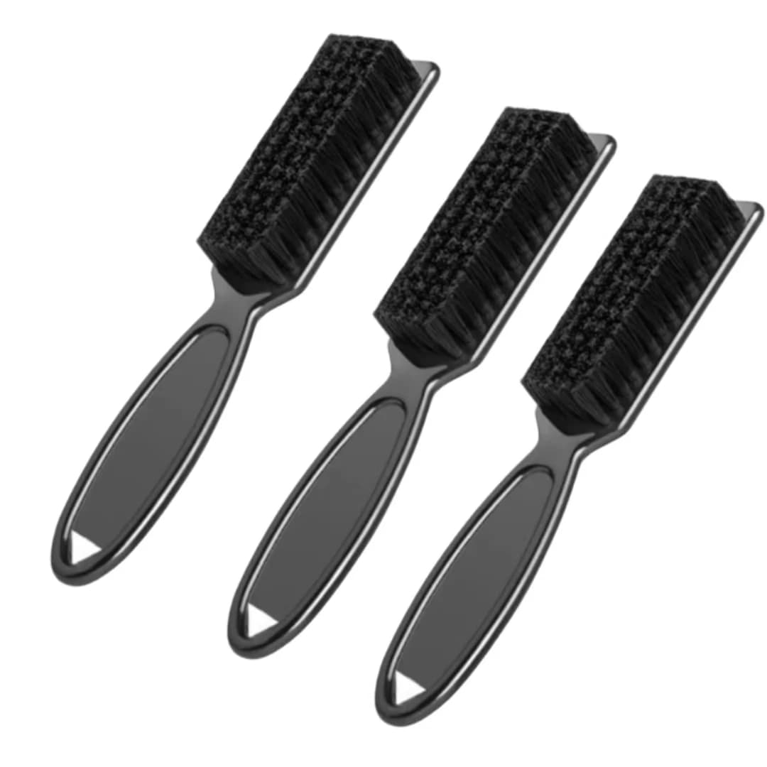 Set Barbiere Neck Brush with Plastic Handle, Soft Brush for Hair Cleaner, Brush for Modeling and Clean Head, Styling Tool