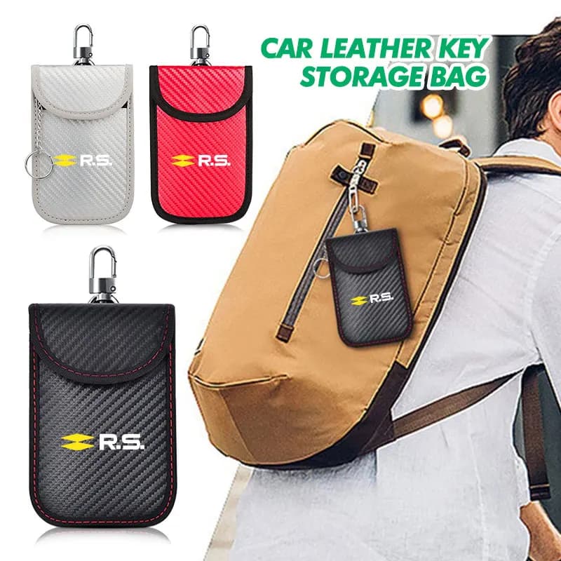 Car Keys Bag Key Credit Card Bags Organizer For Prevent Theft For Renault RS Kadjar Captur Clio Megane 2 3 4 RS Koleos Logan