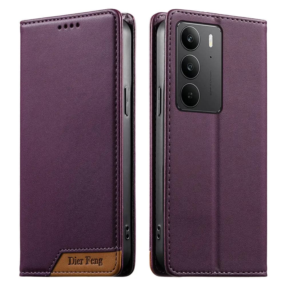 Custodia a Portafoglio in Pelle di Lusso per OPPO Realme C75 con Blocco RFID - Compatibile con Realme C75, C73, C67, C65, C63, C61, C55, C53, C51