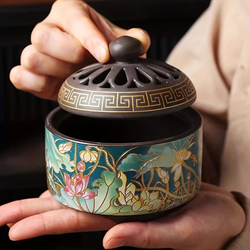 Diffusore di aromi in ceramica, artigianato, articoli decorativi, bastoncino di incenso per interni domestici creativi, filo di incenso, bruciatore di incenso
