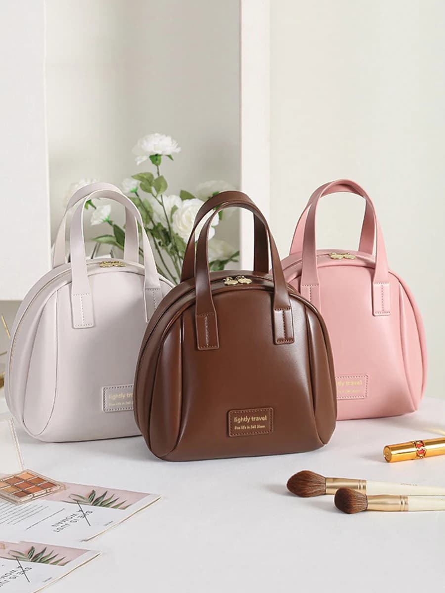 One New Large-Capacity Shell Bag, Cosmetic Storage Bag, Multifunctional Toiletry Bag, Portable Handheld Large-Curtain Makeup Bag