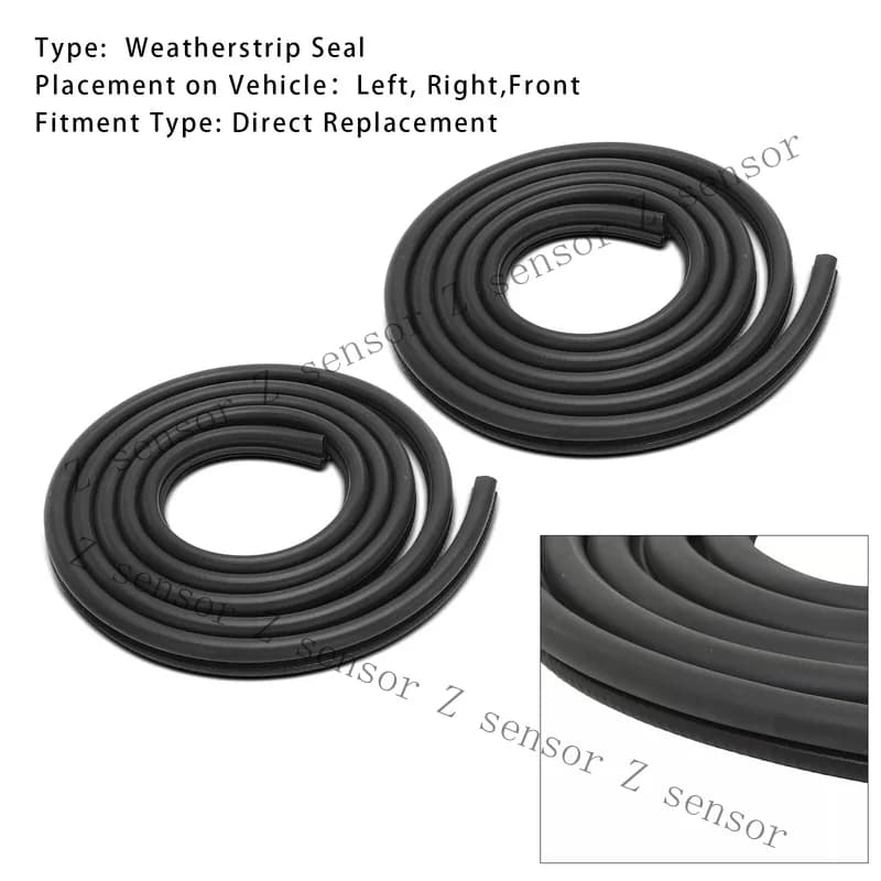 Z+ 2x Front Door Weatherstrip Seal Kit For Chevy C/K 1500 2500 3500 Tahoe F12