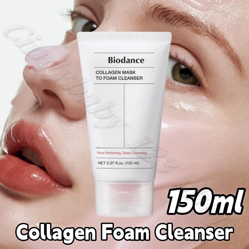 Detergent in collagen foam Hydrating and firming Cleansing Gentle Cleansing Pore Shrimp Detergent face moisturizing not tight 150 ml