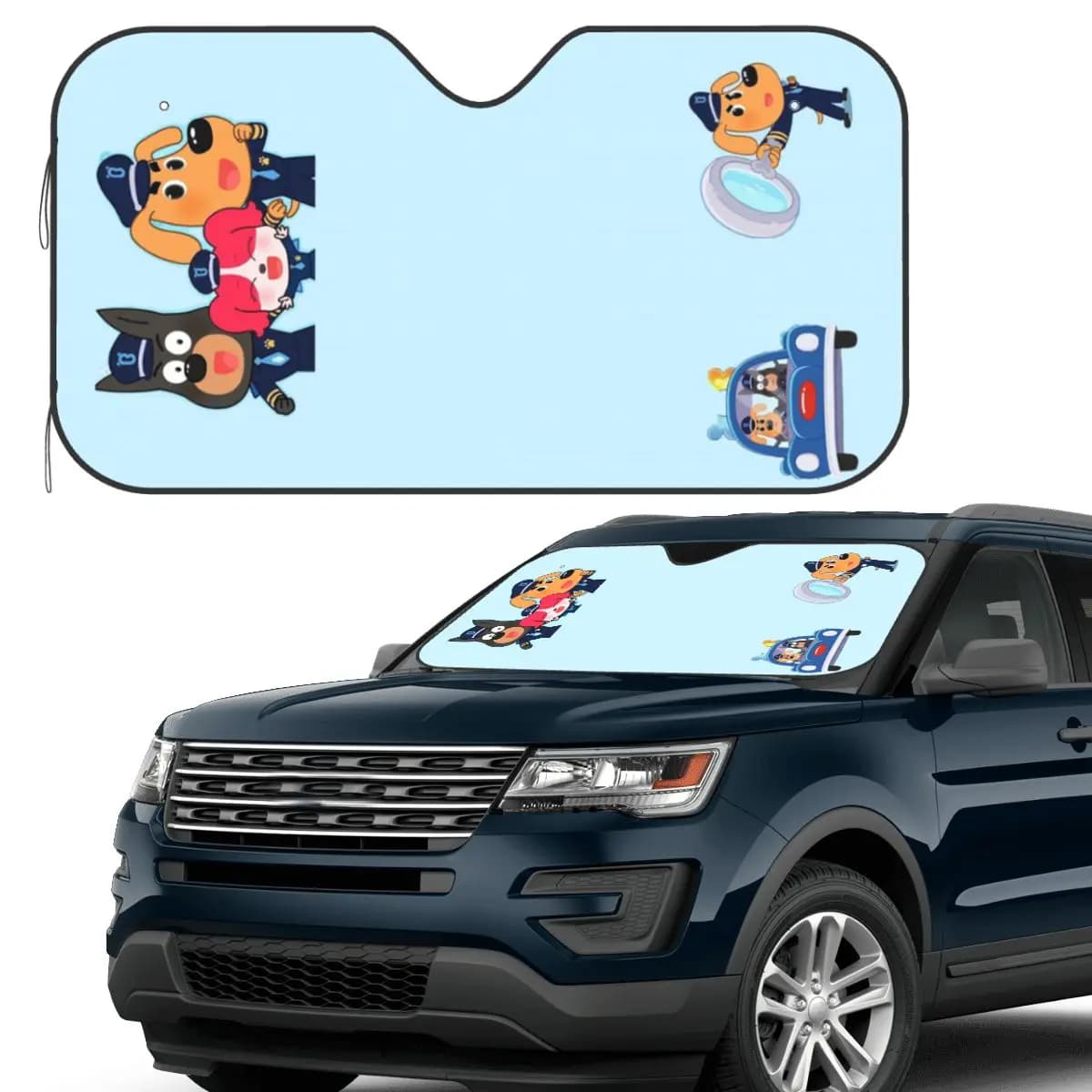 Labrador Sheriff Parasole Parabrezza Parabrezza anteriore per auto Finestra Parasole Accessori Coperture