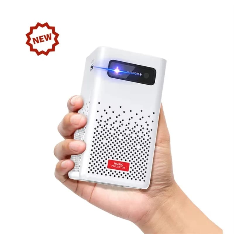 [Mini proiettore DLP portatile di fabbrica] Mini proiettore home theater portatile ad alta risoluzione DLP Tech con Wi-Fi intelligente e pacchetto