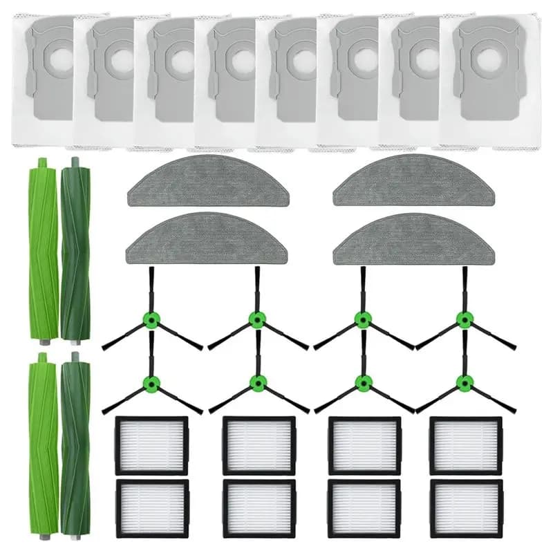 32 Pcs For Irobot Roomba Combo Series I3+ I5 I5+ J5 J5+ Vacuum Cleaner Roller Brush Filters Side Brush Dust Bag Mop Pad-AA26