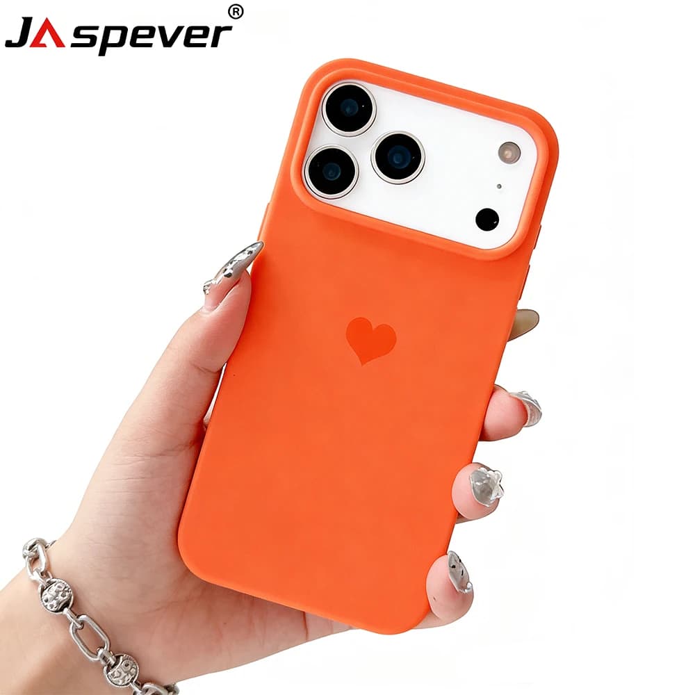 Custodia Morbida Color Caramella Love per iPhone 17 Pro Max, Cover Posteriore in Silicone Opaco Ultra Sottile per iPhone 17 Pro Max Air 17e, Guscio in TPU per Ragazza