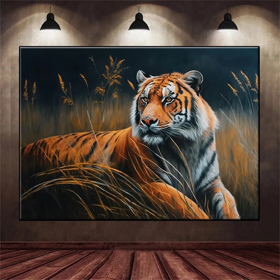 Diamond Mosaic Picture Kit New Animal Tiger Art Diamond Painting Cross Stitch Adult Decoration Wall Art