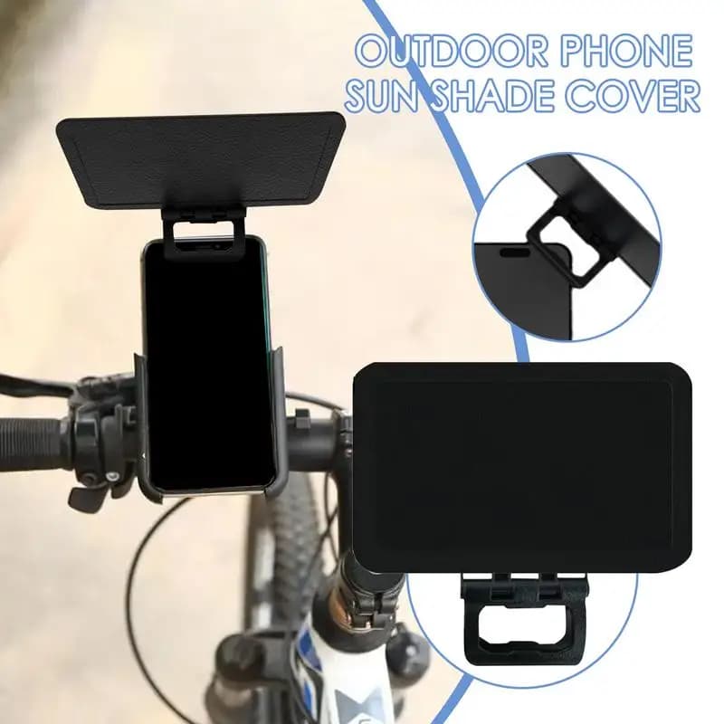 Sun visor for mobile phone UV protection Phone screen Smartphone Universal Cover for outdoor use bike for car