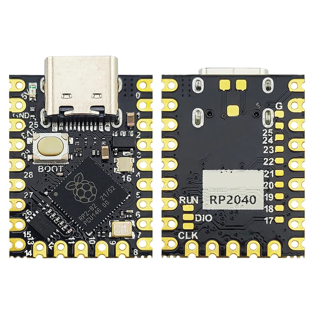 Development Board Module MINI RP2040 for Raspberry PI ZERO MCU Dual Core 133MHz 264KB SRAM 2MB Flash UART I2C SPI USB1.1