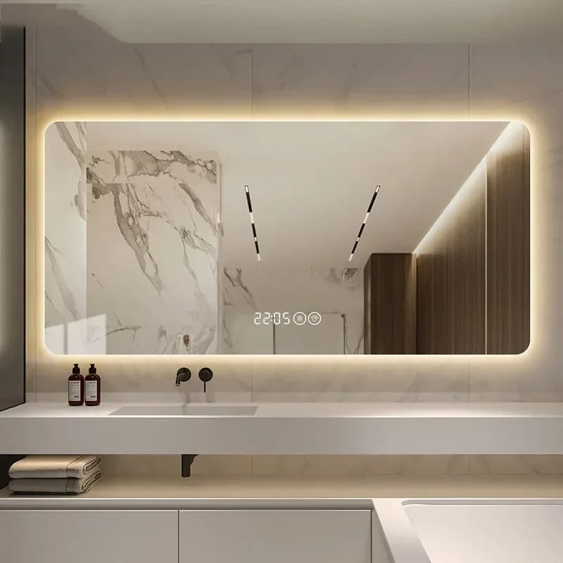 Specchi da bagno lunghi con LED intelligente per trucco, illuminazione per camera da letto, bagno, decorazione per la stanza, Miroir Douche, Miglioramenti per la casa WW50BM