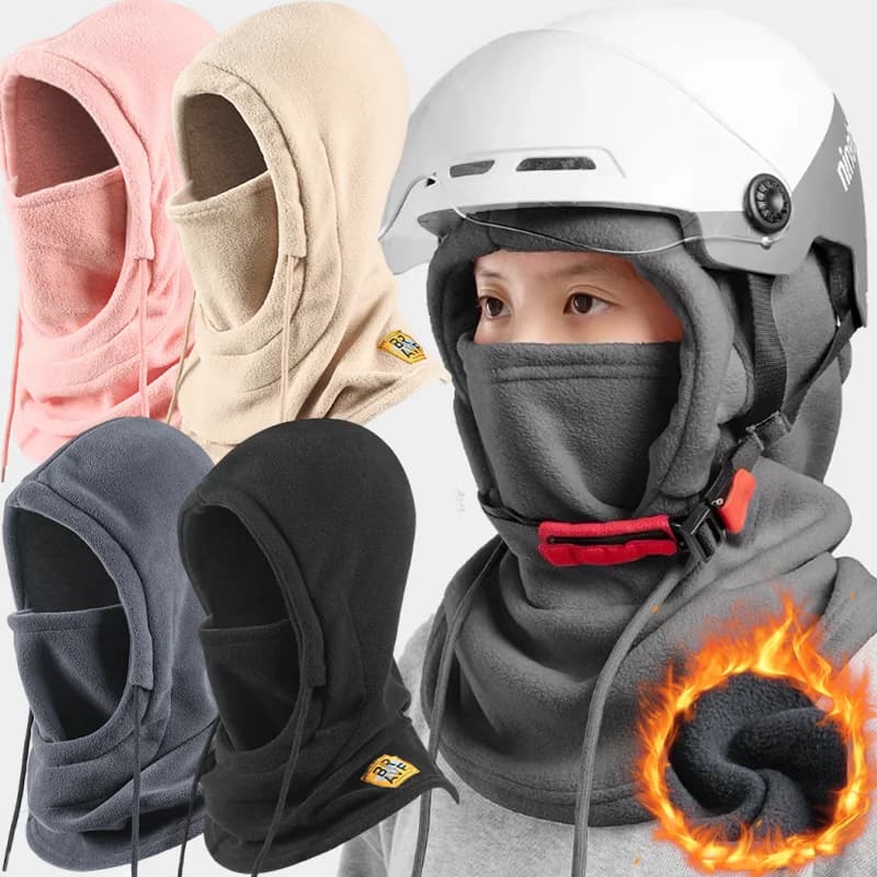 Cappello Balaclava 3 in 1 Invernale Antivento in Pile Polare Ispessito, Copricollo Termico per Sci, Ciclismo, Escursionismo, Uomo Donna