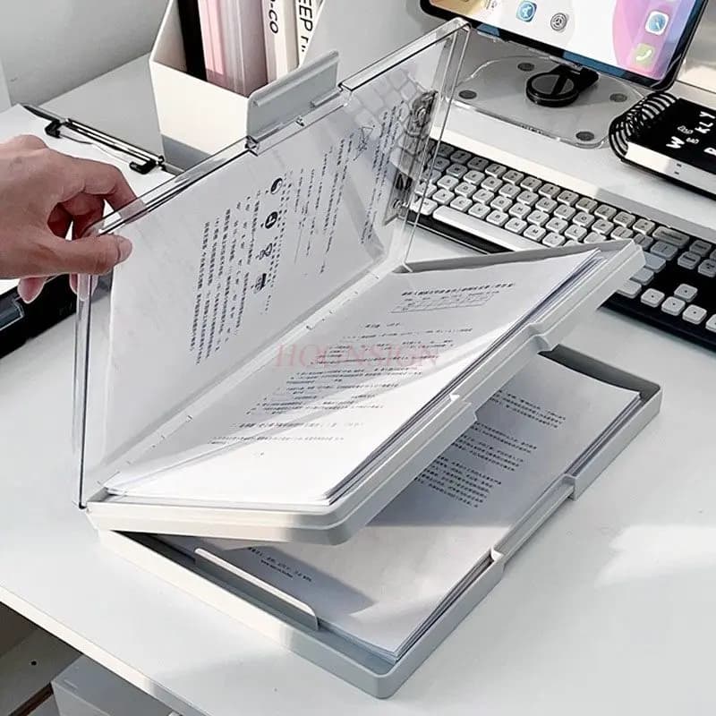 1pcs Multi layer multifunctional folder, writing pad, paper storage box, board clip, writing board storage folder