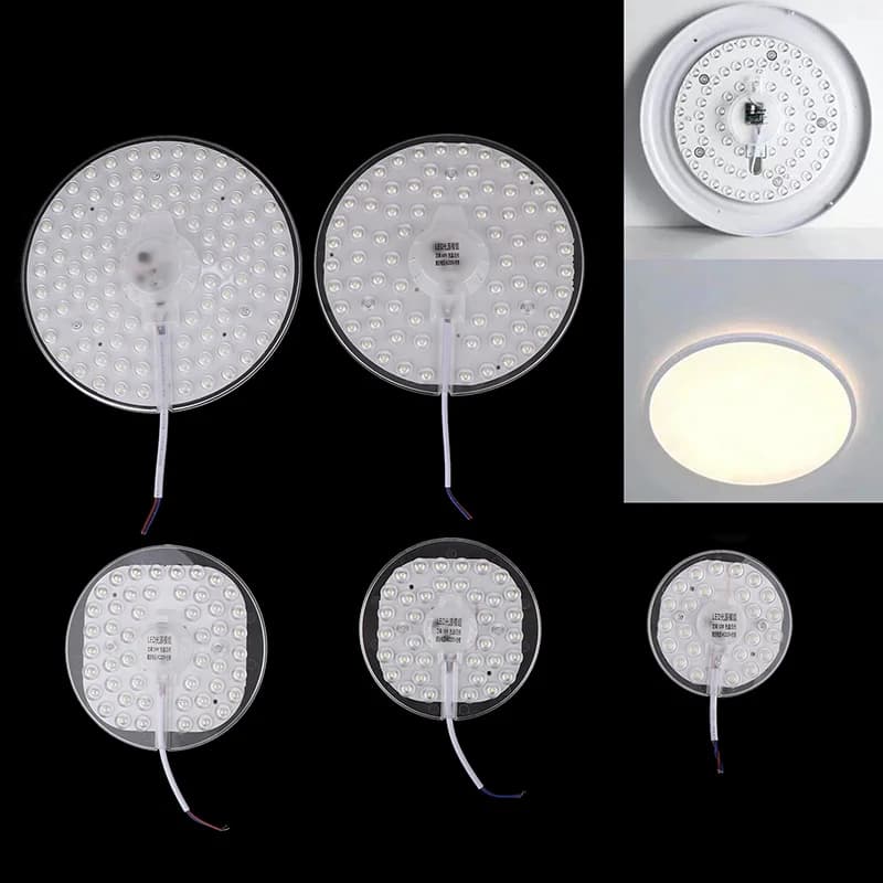 maveraY32 Deel1 Set Pannello LED ad aspirazione magnetica Cerchio Anello luminoso 12W 18W 24W 36W 48W 72W LED rotondo AC220V Lampada da soffitto Sorgente luminosa