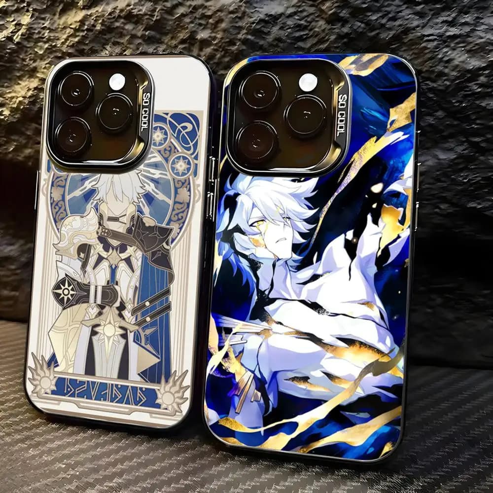 Honkai Star Rail Phainon Phone Case For lMDColor Silver Shell For lPhone 17 16 e 15 14 13 12 11 Pro Max Plus
