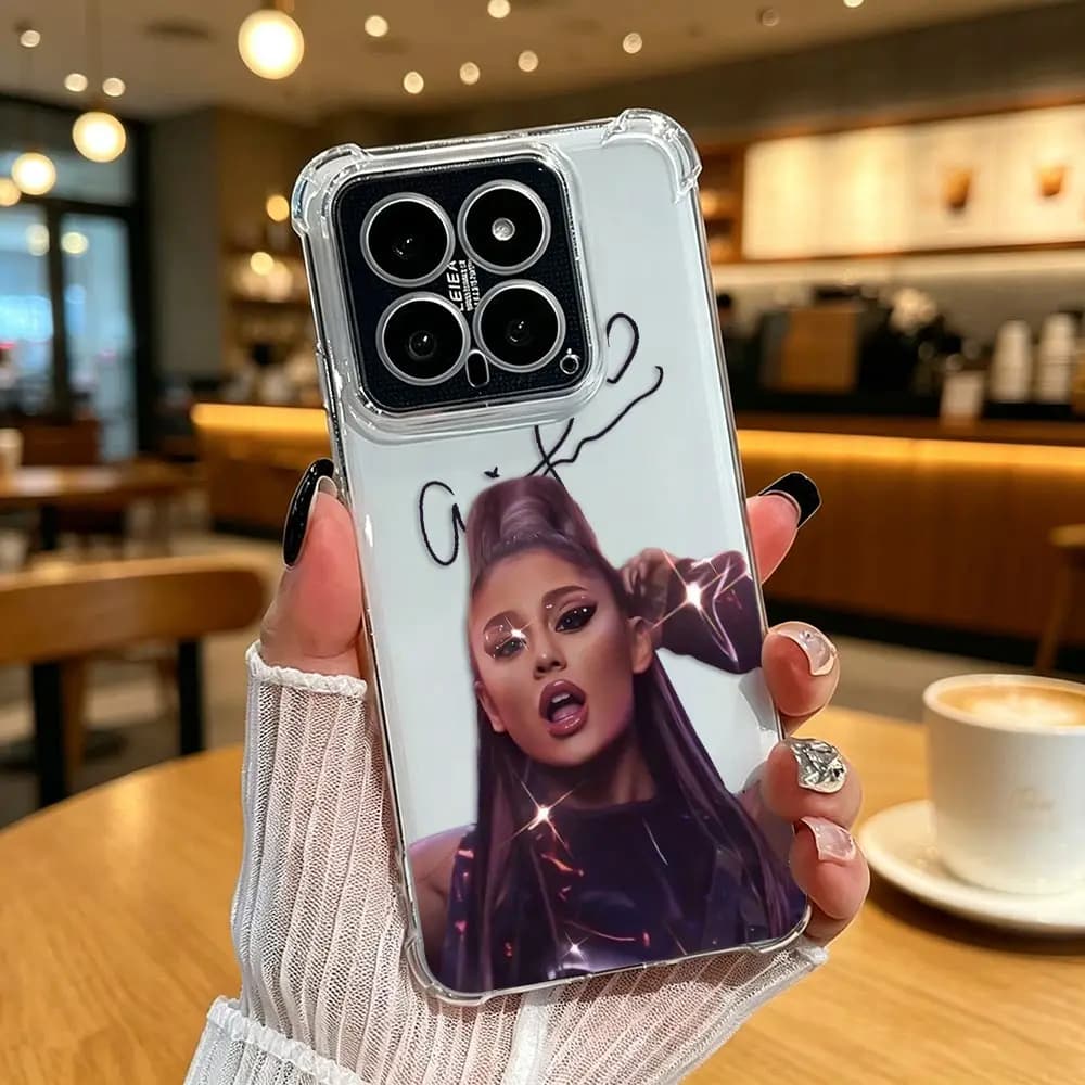 Poster A-Ariana G-Grandes Clear Phone Case For Redmi A7 A5 A3 A2 A1 9 9A 9C 10 10C 12 12C 13 13C 14C 15A 15C K50 K60 Funda Cover