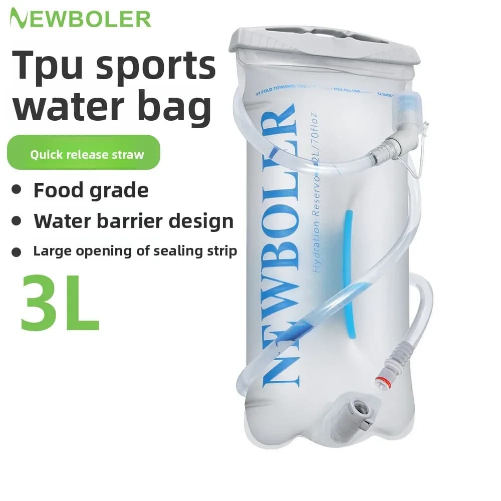3L Food Grade Soft TPU Water Bladder Popular Hydration Bag for Cycling Running Cross-Country Outdoor Sports Use