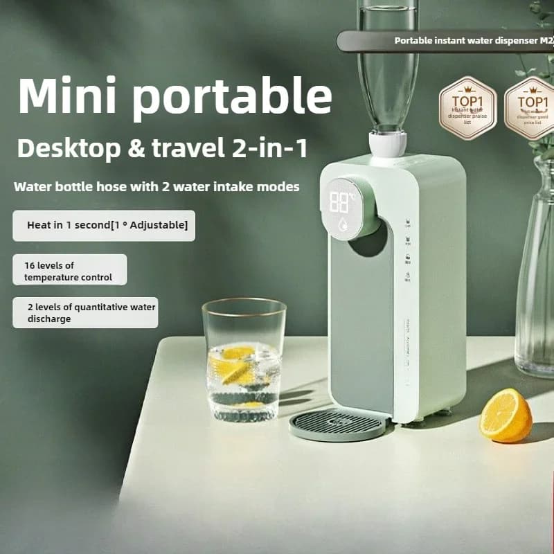 Bollitore Portatile da Tavolo, Dispenser Elettrico di Acqua Calda Istantanea, Bollitore a Temperatura Costante per Viaggi e Lavoro