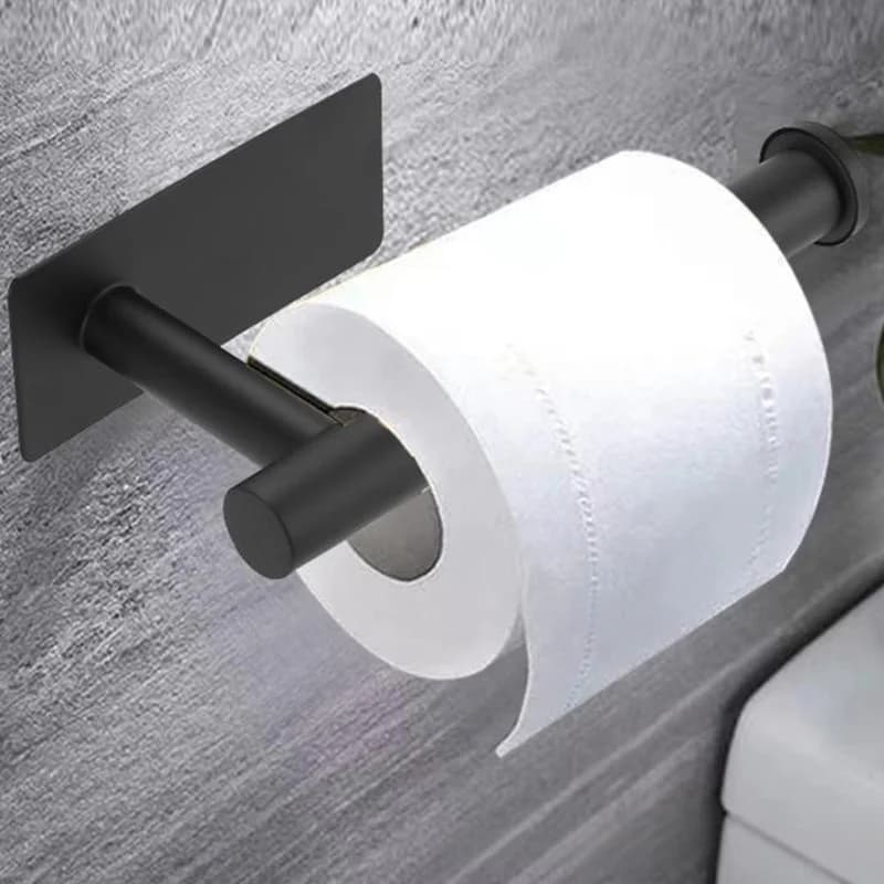 Dispenser per rotoli di carta assorbente in acciaio inossidabile 304, 1 pezzo, adatto per bagni, porta carta igienica autoadesivo