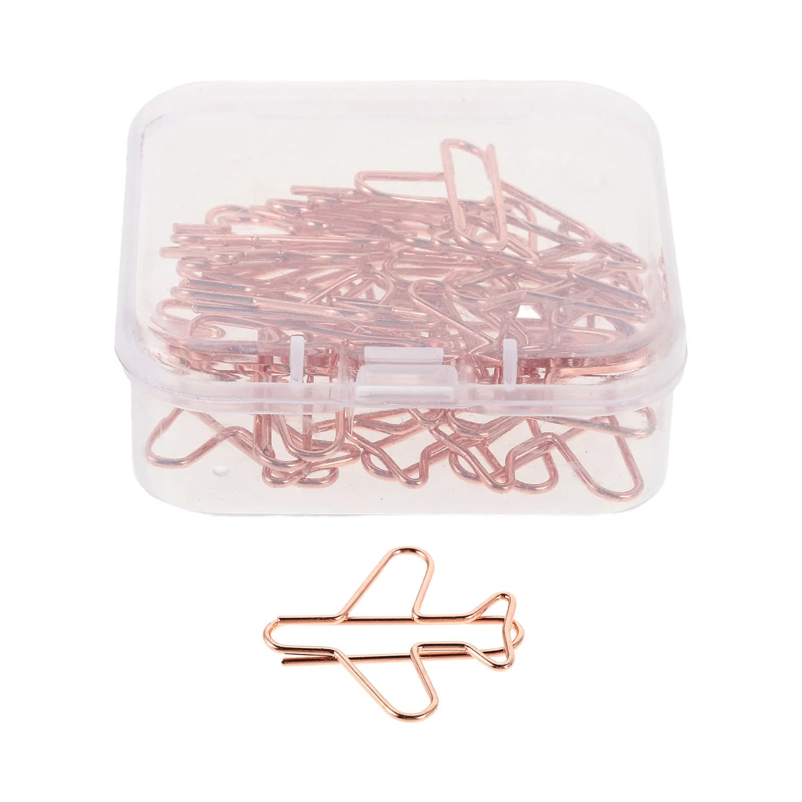 20pcs Airplane Paper Clips Bookmarks Metal Paperclips Planner Clamp For Office School Scrapbooking Travel Notebook Decoration