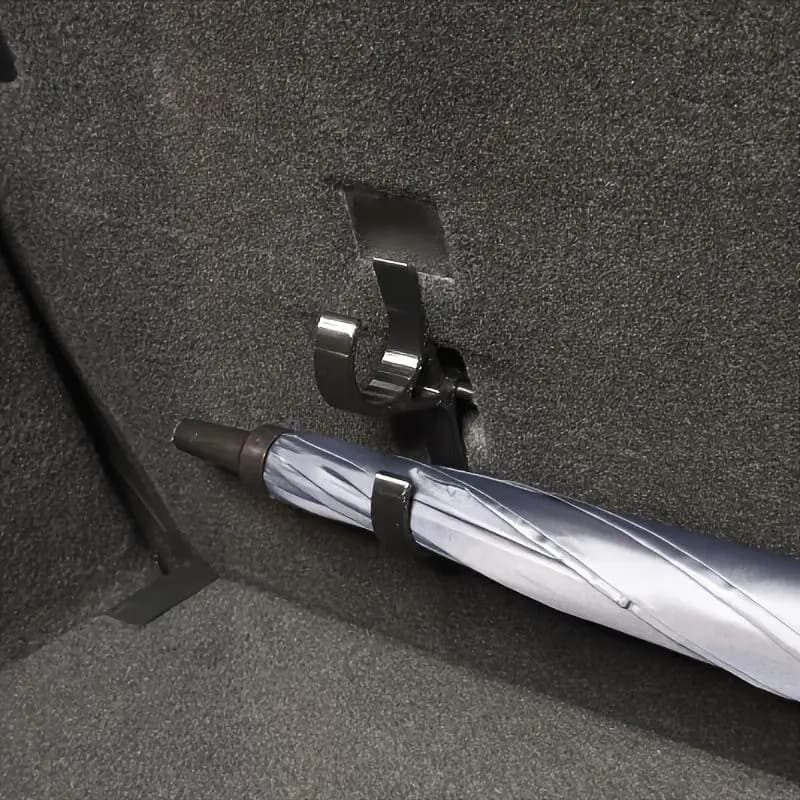Gancio per ombrello da bagagliaio auto, supporto adesivo resistente per SUV e berlina, organizer universale per sedile posteriore auto per borse della spesa