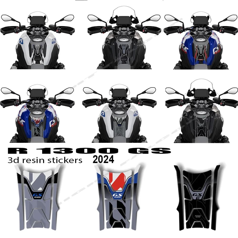 Per BMW R 1300 GS Triple Black accessori moto 3D adesivo in resina epossidica Kit di protezione per canotta 2023-2024