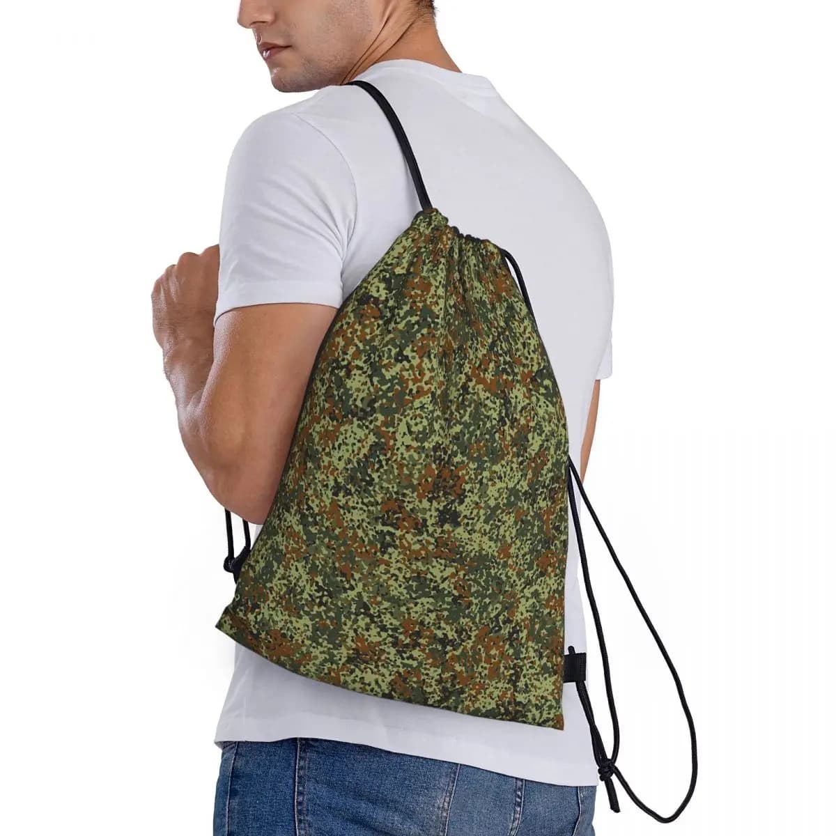 Zaini mimetici militari tedeschi Splintertarn della Seconda Guerra Mondiale, borse casual con coulisse, borse portaoggetti, borse porta libri per viaggi e scuola