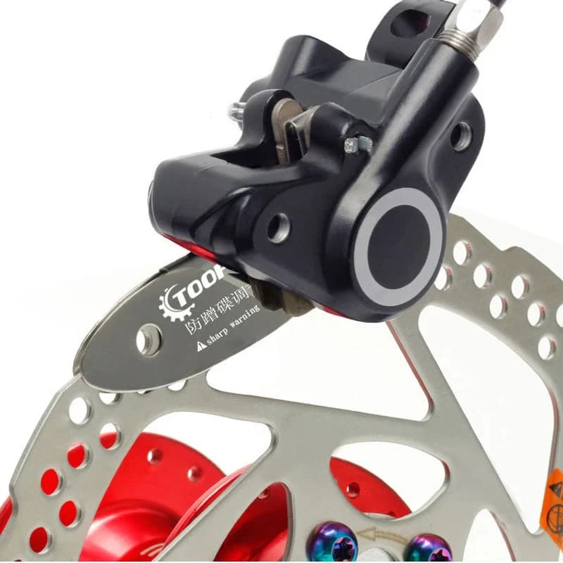 Attrezzo per Regolazione Pastiglie Freno a Disco MTB, Kit di Montaggio Pastiglie Bici, Strumenti per Rotore Freno, Assistente per Riparazione Bici