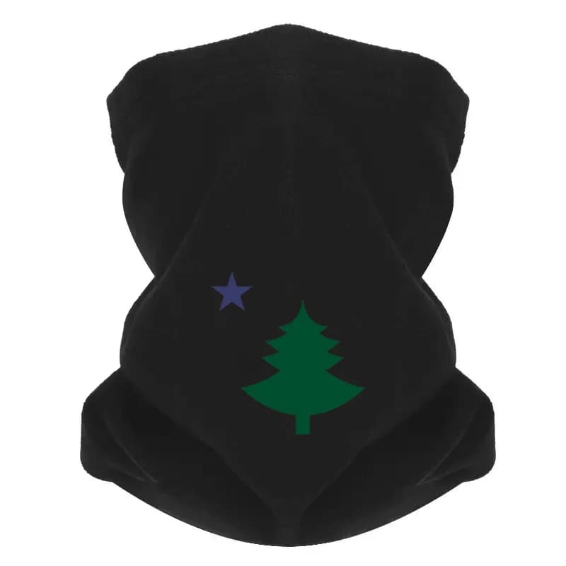 Emblema dell'albero della stella scura design nero Uomo Sciarpa da esterno Maschera Ghetta per il collo Cappello Berretto da donna Copricapo Antivento Mantieni caldo l'inverno Multifun