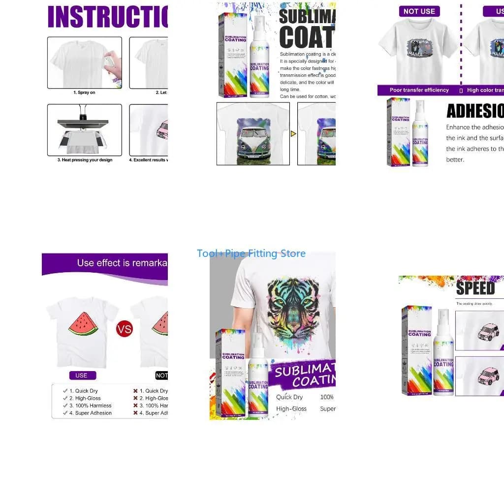 F92B Sublimation-Coating Brighter Colors Waterproof Super Adhesion Fits on Cotton Fabric Clothing Leather Paper