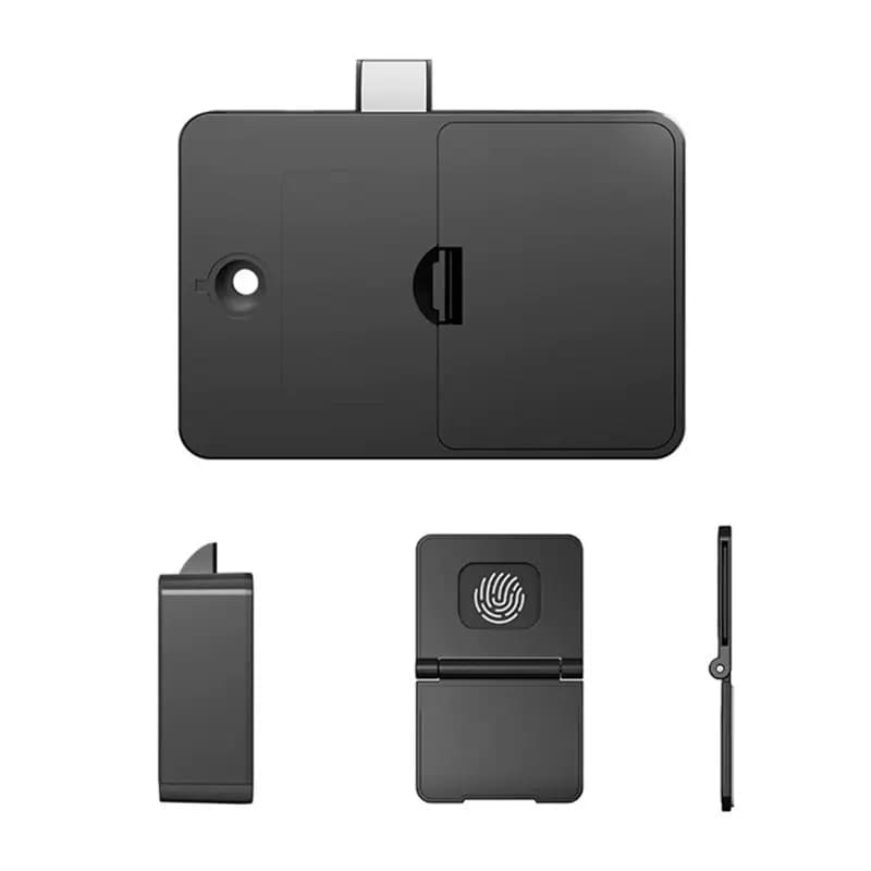 Serratura Intelligente ABGH Senza Chiave con Sblocco RFID, Serratura Elettronica Invisibile per Cassette Postali, Armadietti, Mobili e Cassetti