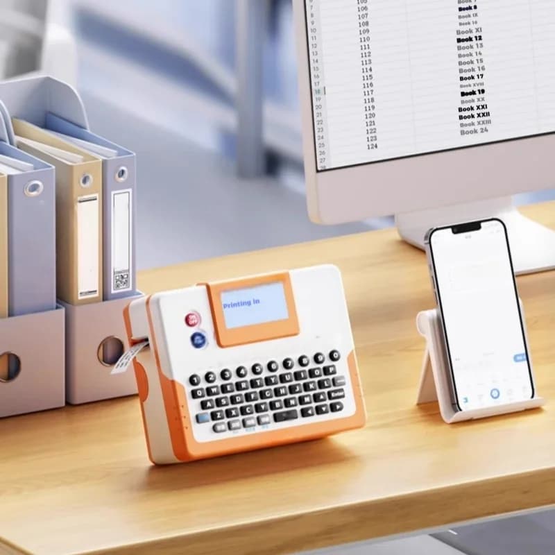 Thermal transfer label printer folder file box label sticker name tag account book 24mm wide no color fading laser printer