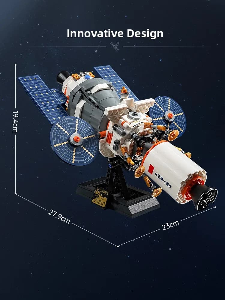Giocattolo di assemblaggio modello di razzo spaziale per ragazzi, mattoncini magnetici per assemblaggio navetta spaziale, giocattoli educativi dalla Cina