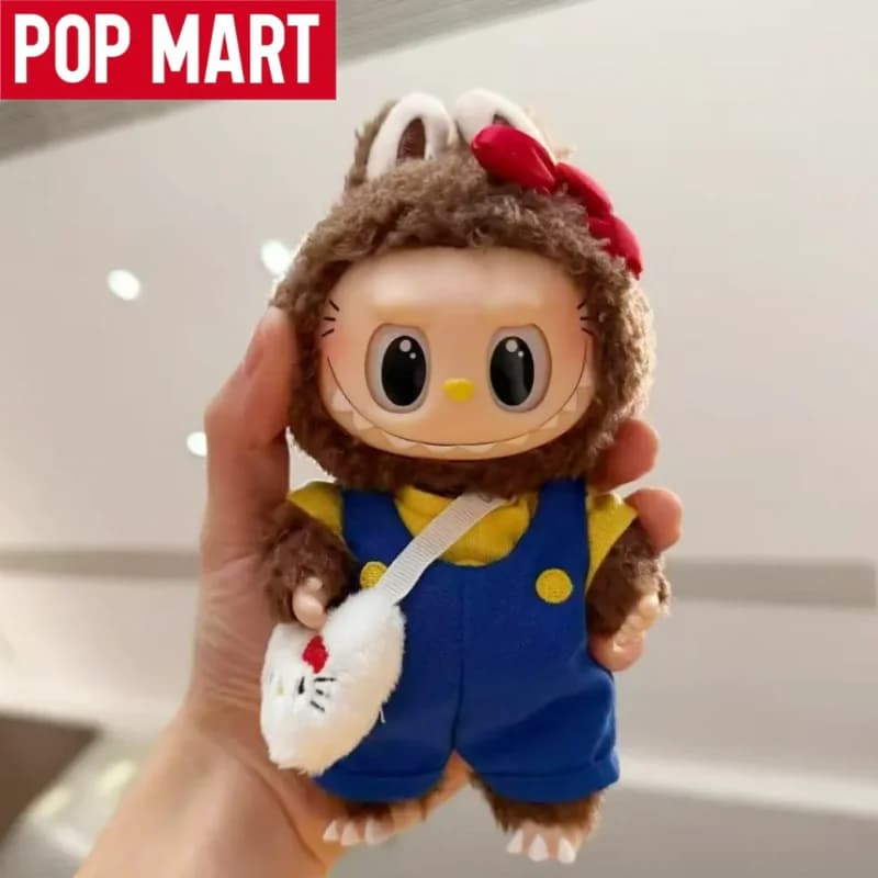 POP MART Nuovo The Monsters Labubu X Sanrio Characters Peluche Blind Box Personaggio Anime Giocattolo da Scrivania Regalo di Compleanno Mystery Box