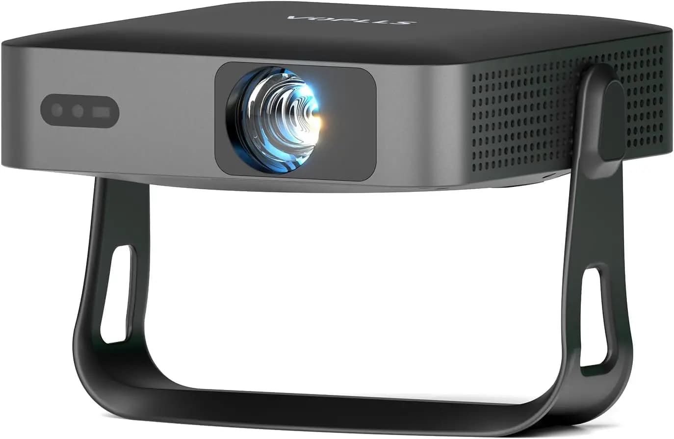 Mini Proiettore Intelligente con WiFi 6 e Bluetooth 5.2, Autofocus, Risoluzione Nativa 1080P, Portatile per Uso Domestico ed Esterno