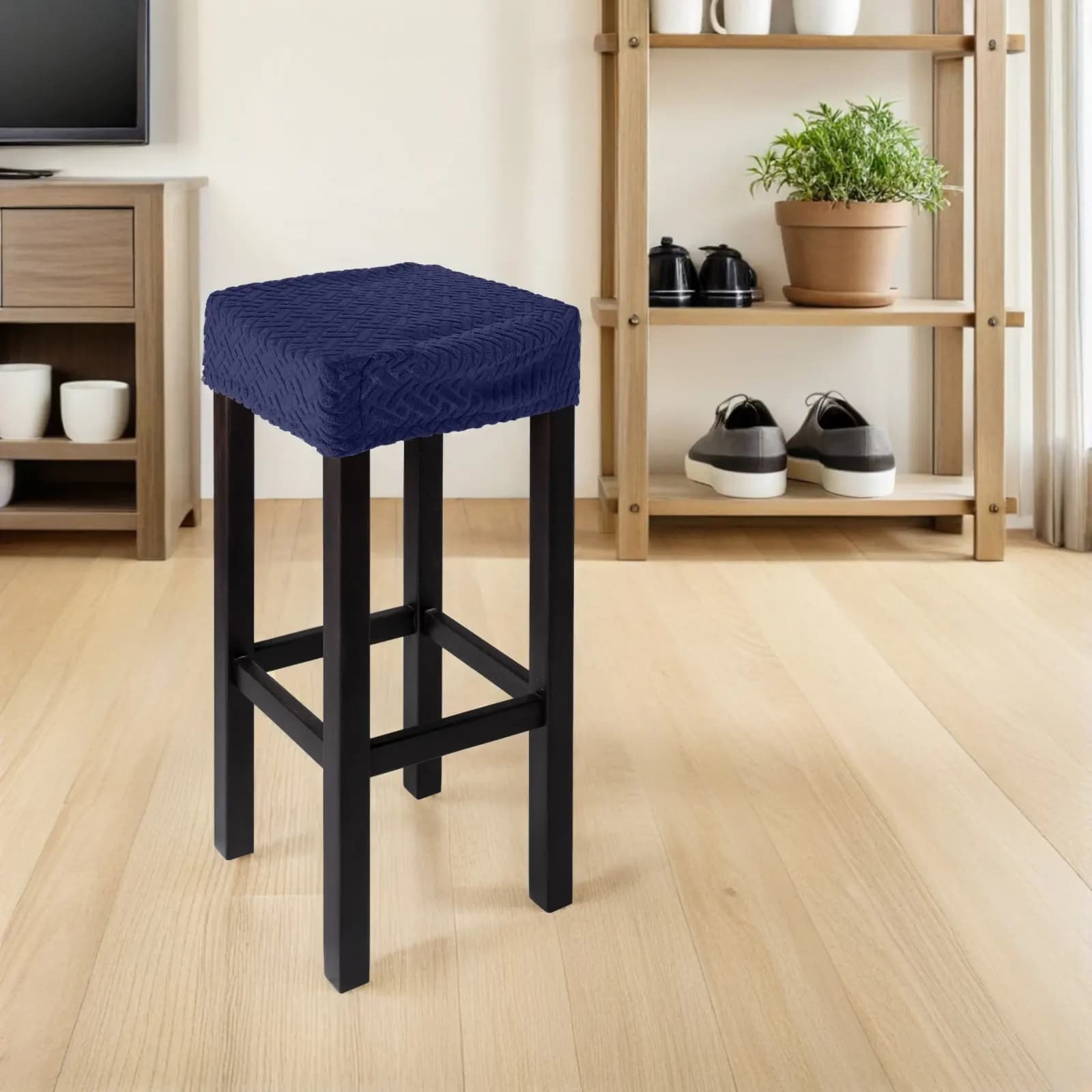 Rectangular Elastic Stool for Stool, Elasticized Washable Seat Cover for Toiletry, Bar Stool, Stool for Kitchen