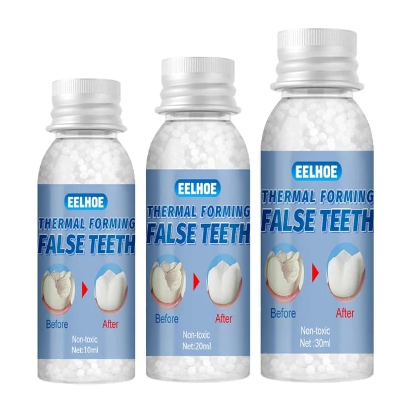 Resin 10ml/20ml/30ml Temporary teeth repair Teeth gaps Fake teeth Solid glue Adhesive protheses Teeth whitening-Dental beauty